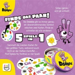 Asmodee Dobble, Kartenspiel -Spielzeug Verkaufsgeschäft Asmodee Dobble Kartenspiel@@100011109 3