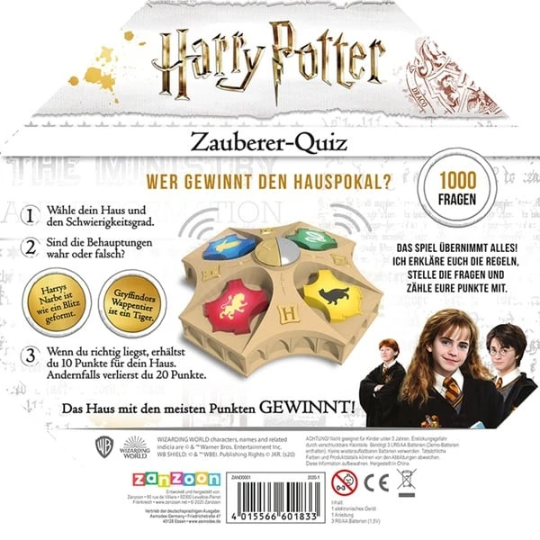 Asmodee Harry Potter Zauberer-Quiz, Quizspiel 2 Asmodee Harry Potter Zauberer-Quiz, Quizspiel – Bild 2