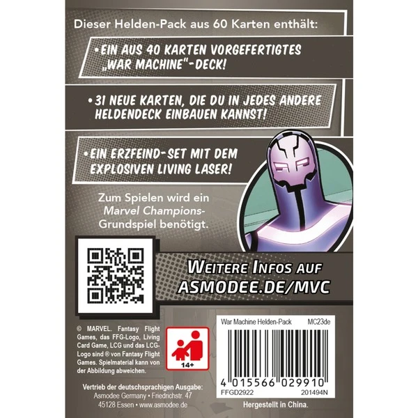 Asmodee Marvel Champions: Das Kartenspiel - War Machine 2 Asmodee Marvel Champions: Das Kartenspiel - War Machine – Bild 2