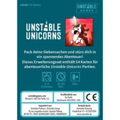 Asmodee Unstable Unicorns - Abenteuer Erweiterungsset, Kartenspiel -Spielzeug Verkaufsgeschäft Asmodee Unstable Unicorns Abenteuer Erweiterungsset Kartenspiel@@1902364 3