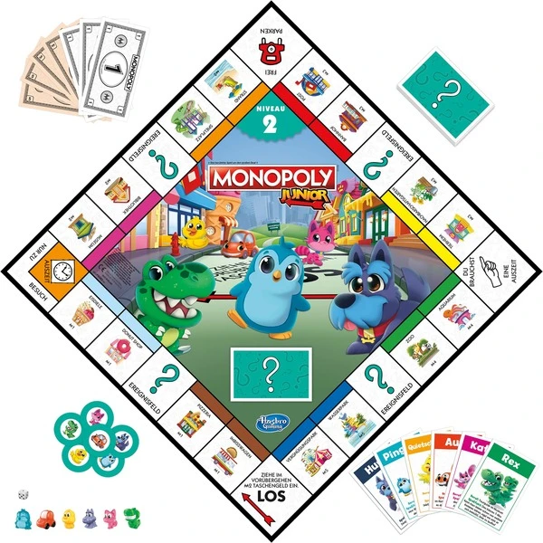 Hasbro Monopoly Junior, Brettspiel 3 Hasbro Monopoly Junior, Brettspiel – Bild 3