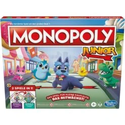 Hasbro Monopoly Junior, Brettspiel 8 Hasbro Monopoly Junior, Brettspiel -Spielzeug Verkaufsgeschäft Hasbro Monopoly Junior Brettspiel@@1893997 3