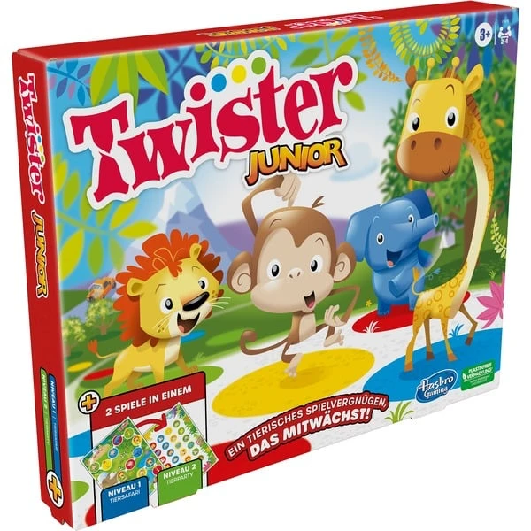 Hasbro Twister Junior, Geschicklichkeitsspiel 1 Hasbro Twister Junior, Geschicklichkeitsspiel