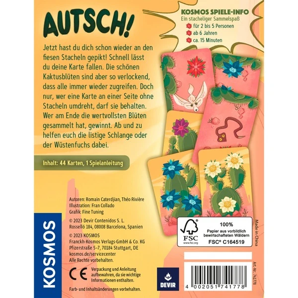 KOSMOS Autsch!, Kartenspiel 5 KOSMOS Autsch!, Kartenspiel – Bild 5
