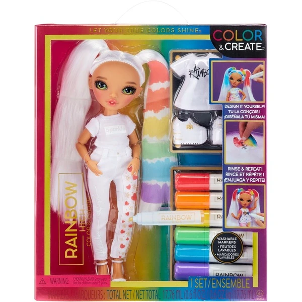 MGA Entertainment Rainbow High Color & Create Fashion Doll - Green Eyes, Puppe – Bild 12
