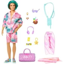 Spielzeug Verkaufsgeschäft 24 Mattel Barbie Extra Fly - Ken-Puppe Mit Strandmode