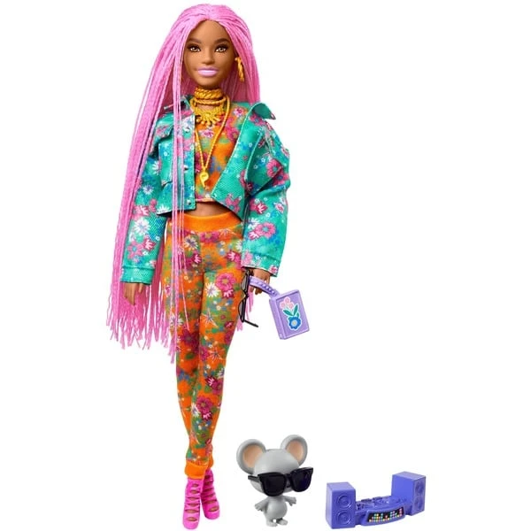 Mattel Barbie Extra Puppe Mit Pinken Flechtzöpfen 1 Mattel Barbie Extra Puppe Mit Pinken Flechtzöpfen