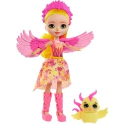 Spielzeug Verkaufsgeschäft 3 Mattel Enchantimals Royals Falon Phoenix Puppe & Sunrise