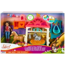 Mattel Spirit Luckys Tierbaby-Pflegestation Mit Pony & Fohlen, Puppe -Spielzeug Verkaufsgeschäft Mattel Spirit Luckys Tierbaby Pflegestation mit Pony Fohlen Puppe@@1807754 7