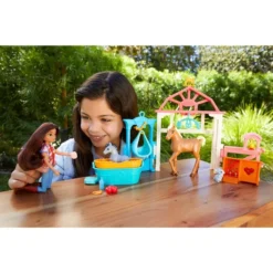 Mattel Spirit Luckys Tierbaby-Pflegestation Mit Pony & Fohlen, Puppe -Spielzeug Verkaufsgeschäft Mattel Spirit Luckys Tierbaby Pflegestation mit Pony Fohlen Puppe@@1807754 8