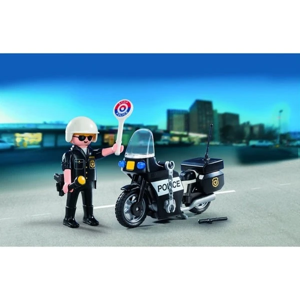 PLAYMOBIL 5648 City Action Polizeimotorrad Zum Mitnehmen, Konstruktionsspielzeug 3 PLAYMOBIL 5648 City Action Polizeimotorrad Zum Mitnehmen, Konstruktionsspielzeug – Bild 3