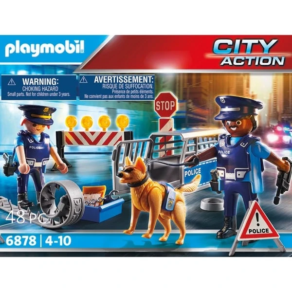 PLAYMOBIL 6878 City Action Polizei-Straßensperre, Konstruktionsspielzeug 2 PLAYMOBIL 6878 City Action Polizei-Straßensperre, Konstruktionsspielzeug – Bild 2