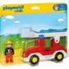 PLAYMOBIL 6967 1.2.3 Feuerwehrleiterfahrzeug, Konstruktionsspielzeug