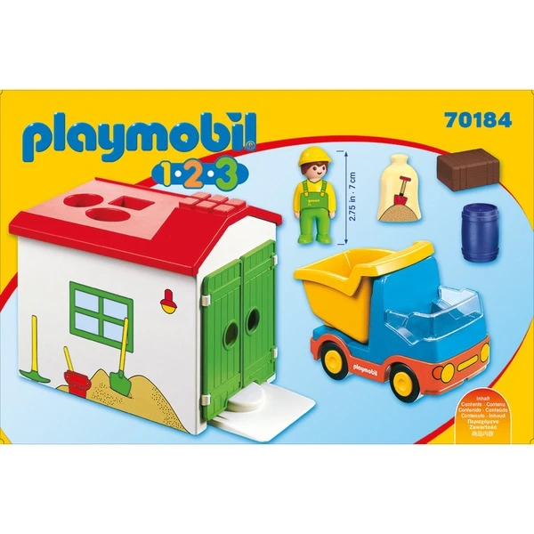 PLAYMOBIL 70184 1.2.3 LKW Mit Sortiergarage, Konstruktionsspielzeug 2 PLAYMOBIL 70184 1.2.3 LKW Mit Sortiergarage, Konstruktionsspielzeug – Bild 2