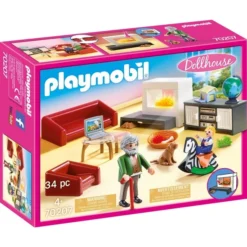 PLAYMOBIL 70207 Dollhouse Gemütliches Wohnzimmer, Konstruktionsspielzeug -Spielzeug Verkaufsgeschäft PLAYMOBIL 70207 Dollhouse Gem tliches Wohnzimmer Konstruktionsspielzeug@@1sspk14q