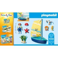 PLAYMOBIL 70438 Family Fun Segeljolle, Konstruktionsspielzeug -Spielzeug Verkaufsgeschäft PLAYMOBIL 70438 Family Fun Segeljolle Konstruktionsspielzeug@@1sspky1e 3
