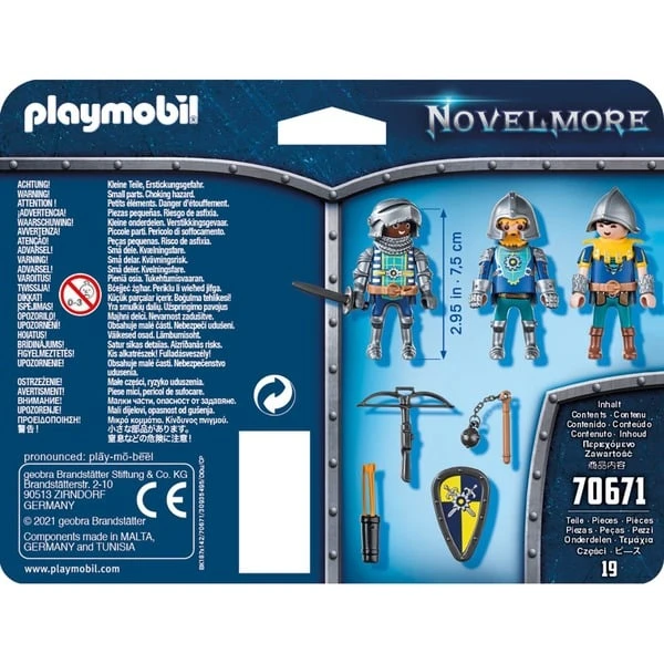 PLAYMOBIL 70671 Novelmore 3er Set Novelmore Ritter, Konstruktionsspielzeug – Bild 3