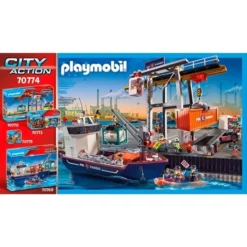PLAYMOBIL 70774 City Action Containerfertigung, Konstruktionsspielzeug -Spielzeug Verkaufsgeschäft PLAYMOBIL 70774 City Action Containerfertigung Konstruktionsspielzeug@@1762723 2