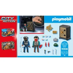 PLAYMOBIL 70908 City Action Starter Pack Tresorknacker, Konstruktionsspielzeug -Spielzeug Verkaufsgeschäft PLAYMOBIL 70908 City Action Starter Pack Tresorknacker Konstruktionsspielzeug@@1802529 4