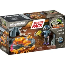PLAYMOBIL 70909 Dino Rise Starter Pack Kampf Gegen Den Feuerskorpion, Konstruktionsspielzeug