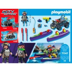 PLAYMOBIL 71147 City Action SWAT-Multi-Terrain-Quad, Konstruktionsspielzeug -Spielzeug Verkaufsgeschäft PLAYMOBIL 71147 City Action SWAT Multi Terrain Quad Konstruktionsspielzeug@@1888946 7