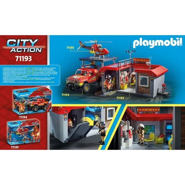 PLAYMOBIL 71193 City Action Mitnehm-Feuerwehrstation, Konstruktionsspielzeug 8 PLAYMOBIL 71193 City Action Mitnehm-Feuerwehrstation, Konstruktionsspielzeug – Bild 8