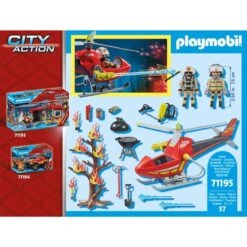 PLAYMOBIL 71195 City Action Feuerwehr-Hubschrauber, Konstruktionsspielzeug -Spielzeug Verkaufsgeschäft PLAYMOBIL 71195 City Action Feuerwehr Hubschrauber Konstruktionsspielzeug@@1849630 5