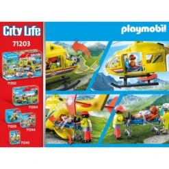 PLAYMOBIL 71203 City Life - Rettungshelikopter, Konstruktionsspielzeug -Spielzeug Verkaufsgeschäft PLAYMOBIL 71203 City Life Rettungshelikopter Konstruktionsspielzeug@@1888934 5