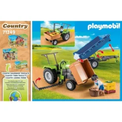 PLAYMOBIL 71249 Traktor Mit Hänger, Konstruktionsspielzeug -Spielzeug Verkaufsgeschäft PLAYMOBIL 71249 Traktor mit H nger Konstruktionsspielzeug@@1888993 5