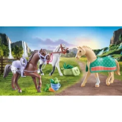PLAYMOBIL 71356 Horses Of Waterfall 3 Pferde: Morgan, Quarter Horse & Shagya Araber, Konstruktionsspielzeug -Spielzeug Verkaufsgeschäft PLAYMOBIL 71356 Horses of Waterfall 3 Pferde Morgan Quarter Horse Shagya Araber Konstruktionsspielzeug@@1889146 2