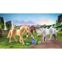 PLAYMOBIL 71356 Horses Of Waterfall 3 Pferde: Morgan, Quarter Horse & Shagya Araber, Konstruktionsspielzeug -Spielzeug Verkaufsgeschäft PLAYMOBIL 71356 Horses of Waterfall 3 Pferde Morgan Quarter Horse Shagya Araber Konstruktionsspielzeug@@1889146 3