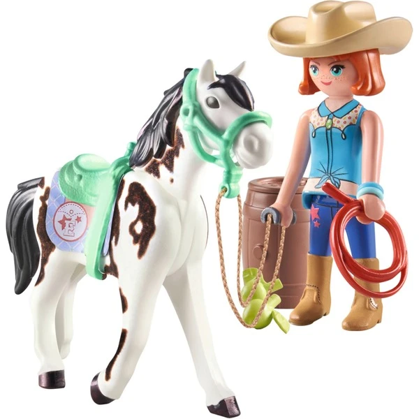 PLAYMOBIL 71358 Horses Of Waterfall Ellie & Sawdust Mit Westernübung 71358, Konstruktionsspielzeug – Bild 2