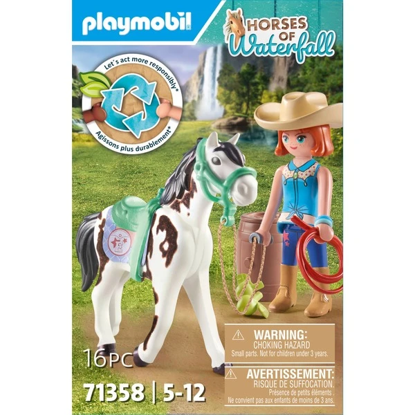 PLAYMOBIL 71358 Horses Of Waterfall Ellie & Sawdust Mit Westernübung 71358, Konstruktionsspielzeug – Bild 5