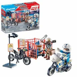 PLAYMOBIL 71381 City Action Starter Pack Polizei, Konstruktionsspielzeug -Spielzeug Verkaufsgeschäft PLAYMOBIL 71381 City Action Starter Pack Polizei Konstruktionsspielzeug@@1889176 4