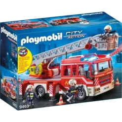 PLAYMOBIL 9463 City Action Feuerwehr-Leiterfahrzeug, Konstruktionsspielzeug